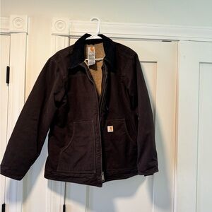 Women’s carhartt brown canvas jacket